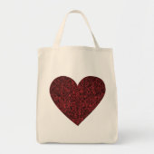 Tote Bag Joli Coeur Rouge (Devant)