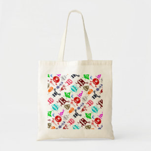 Tote Bag Joli coloré drôle monstres motifs