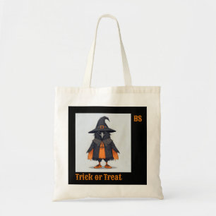 Tote Bag Joli corbeau d'Halloween déguisé Trick or Treat