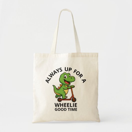 Tote Bag Joli Dinosaure Vert (Devant)