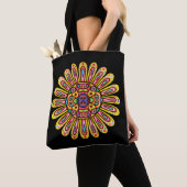 Tote Bag Joli Doodle Daisy Mandela (De près)