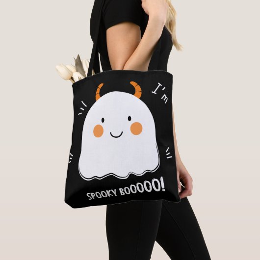 Tote Bag Joli Éffrayant Boo Demon Ghost (De près)