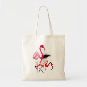Tote Bag Joli flamant rose sur bleu