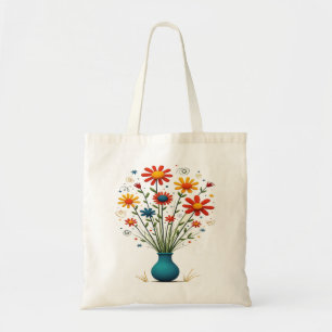 Tote Bag Joli Fleur Joli Appartement Floral Bouquet Vase