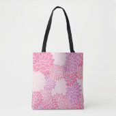Tote Bag Joli Floral rose violet (Devant)