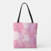 Tote Bag Joli Floral rose violet (Dos)