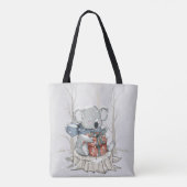 Tote Bag Joli Gray Koala Winter Snowfall Fourre-tout (Dos)