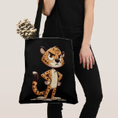 Tote Bag joli guépard mécontent (De près)