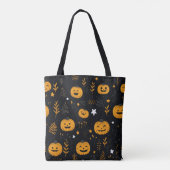 Tote Bag Joli Halloween Citrouille moderne (Dos)