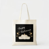 Tote Bag Joli Halloween Citrouille noir (Devant)