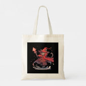 Tote Bag Joli Héros Chat Mage Rouge (Dos)
