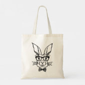 Tote Bag Joli Hipster Bunny de Pâques (Dos)