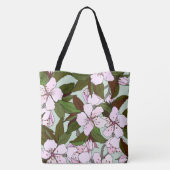 Tote Bag Joli jardin fleuri Vert Grand magasin (Dos)