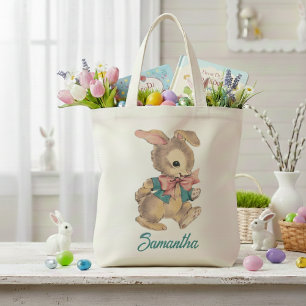 Tote Bag Joli lapin lapin Vintage personnalisé