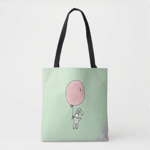 Tote Bag Joli lapin tenant un ballon