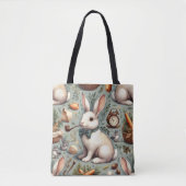 Tote Bag Joli lapin Vintage (Devant)