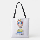 Tote Bag Joli livre blanc Nerd (Dos)