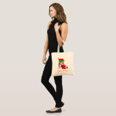 Tote Bag Joli lutin de Noël fée & Texte modifiable (Devant (modèle))