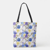 Tote Bag Joli Monogramme Floral Printemps Bébé couche (Dos)