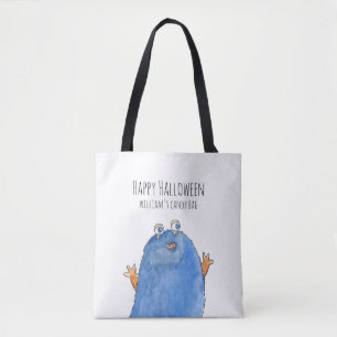 Tote Bag Joli Monster Candy Monogram Custom Halloween Fourr