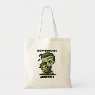 Tote Bag Joli monstre de Frankenstein avec peluche