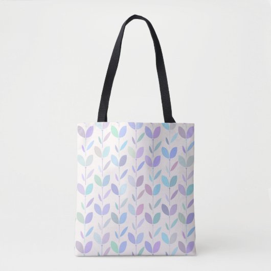 Tote Bag Joli Motif feuille moderne du milieu du siècle (Devant)