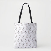 Tote Bag Joli Motif lapin blanc de Pâques (Devant)