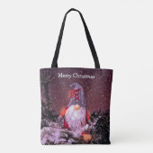 Tote Bag Joli Noël Gnome Arbre de Noël (Dos)