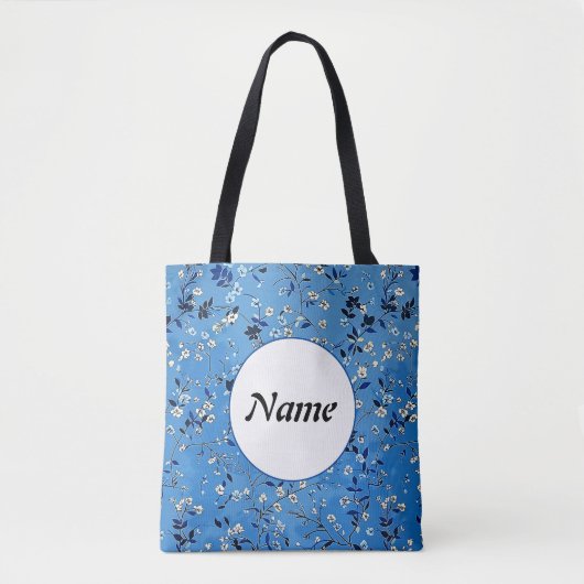 Tote Bag Joli Nom De Fleurs De Dessin Animé Féminin Tendanc (Devant)