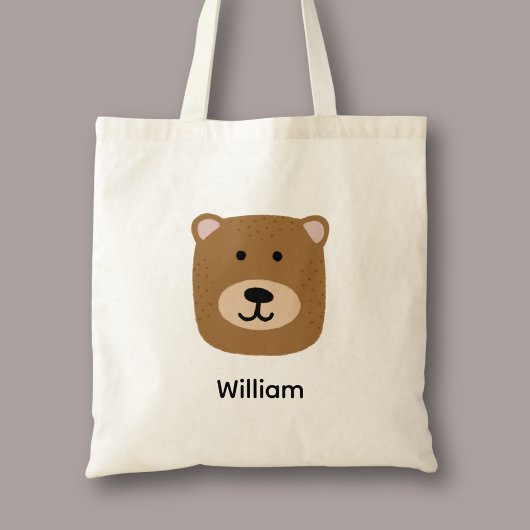 Tote Bag Joli ours brun