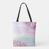 Tote Bag Joli Pastel Rose Hydrangea Aquarelle (Dos)
