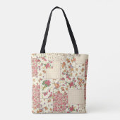 Tote Bag Joli Patchwork Floral Conception transparente (Dos)