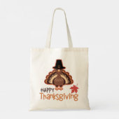 Tote Bag Joli pèlerin Bon thanksgiving Turquie (Dos)