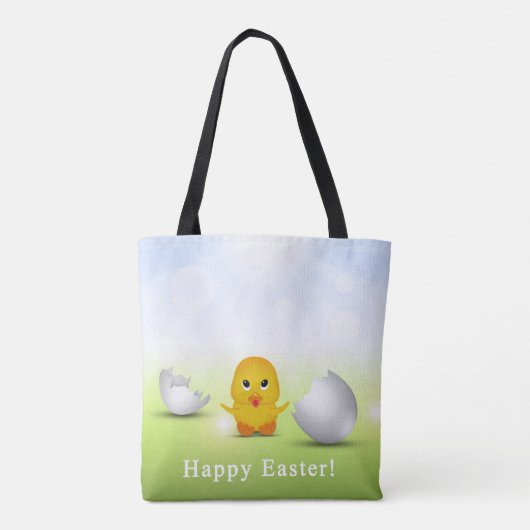 Tote Bag Joli Petit Bébé de Pâques Chick (Dos)
