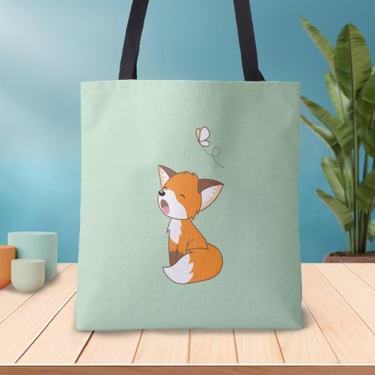 Tote Bag Joli Petit Fox Sleepy