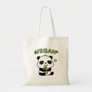 Tote Bag Joli Petit Panda Mangeant du Bambou Régime Végétal