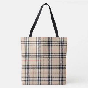 Tote Bag Joli Plaid Beige