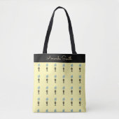 Tote Bag Joli Plante de fleurs bleues tropicales (Devant)