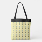 Tote Bag Joli Plante de fleurs bleues tropicales (Dos)
