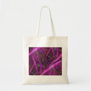 Tote Bag Joli Purple Cercles Concentrés Abstraits Mosaïque