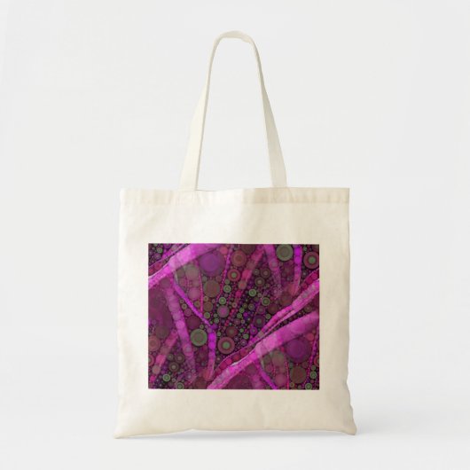 Tote Bag Joli Purple Cercles Concentrés Abstraits Mosaïque (Devant)