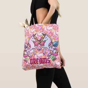 Tote Bag Joli Rêve d'Unicorne Pastel Pegasus