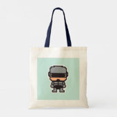 Tote Bag Joli robotCop pixélisé  (Dos)
