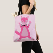Tote Bag Joli rose bébé fille Fox double face Imprimer (De près)