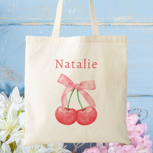 Tote Bag Joli Rose Bow Cerry Enfants