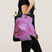 Tote Bag Joli rose rose fleurs boho mode art (De près)