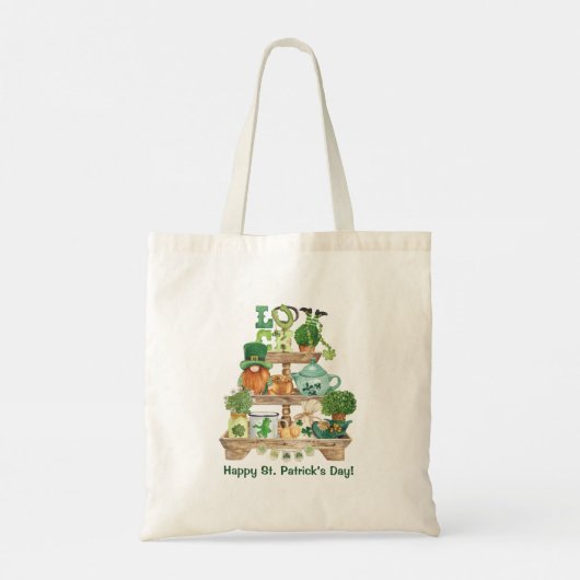 Tote Bag Joli Stand irlandais Knickknack Joyeux St Patrick' (Dos)