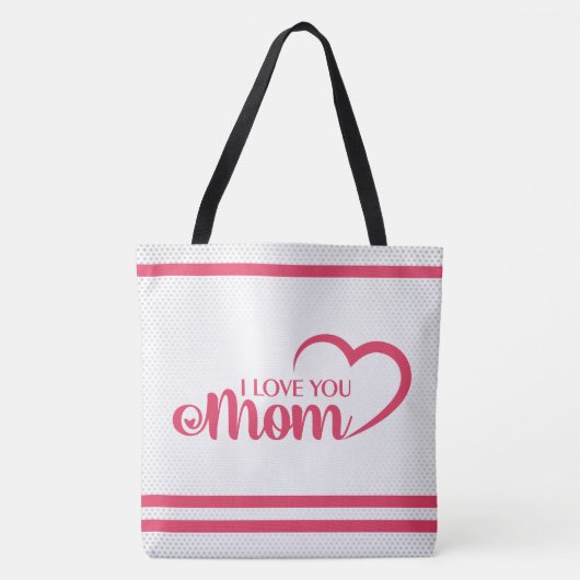 Tote Bag Joli texte de design Meilleure maman jamais pour m (Devant)