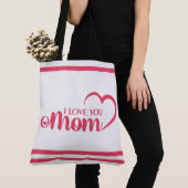 Tote Bag Joli texte de design Meilleure maman jamais pour m (De près)