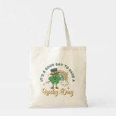 Tote Bag Joli trèfle chanceux rétro Saint-Patrick (Dos)